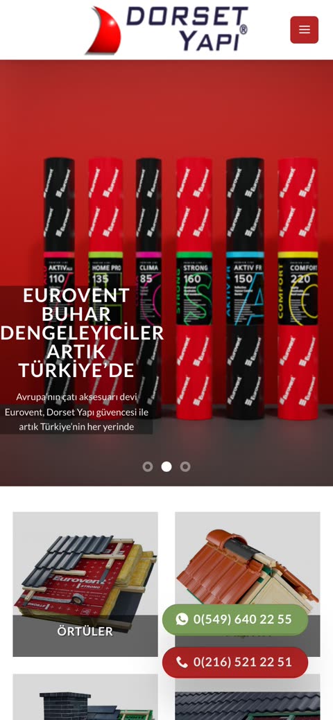 Çatı Aksesuarları mobil görünüm