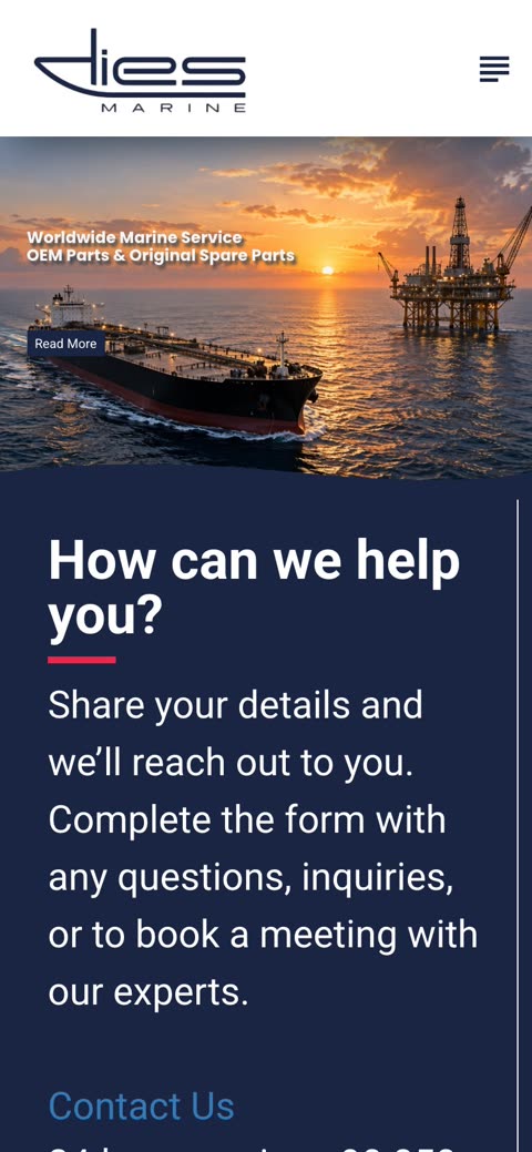 Dies Marine mobil görünüm