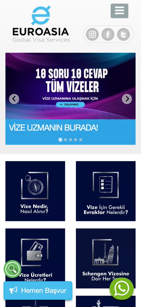 EAGVS mobil görünüm