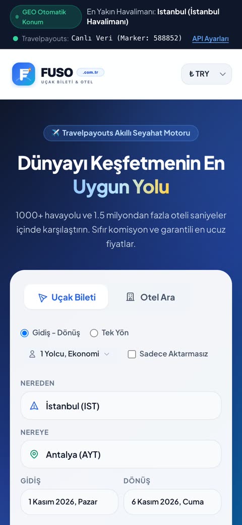 Fuso mobil görünüm