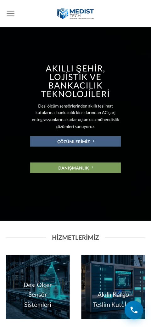 Medist Tech mobil görünüm