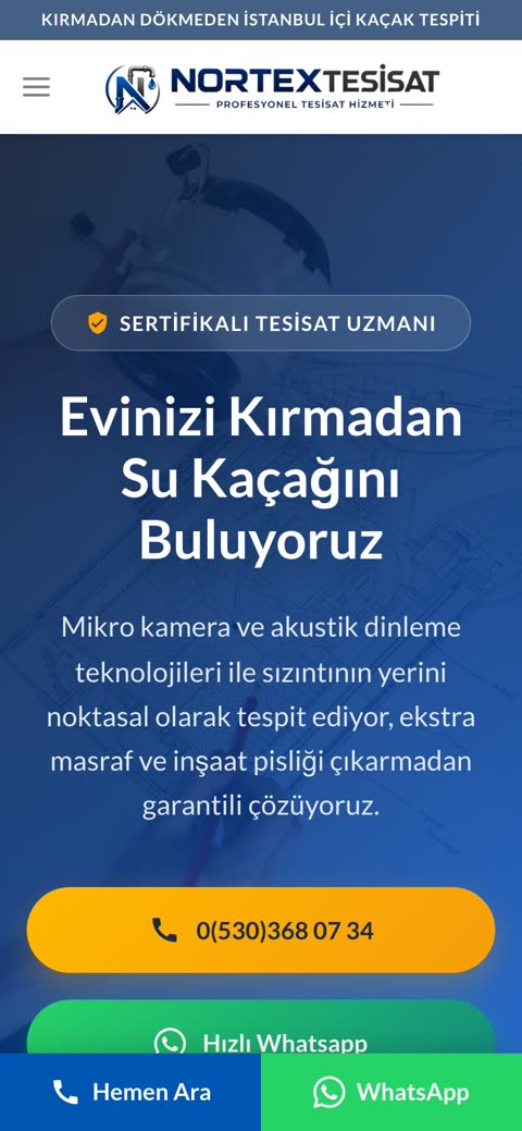 Nortex Tesisat mobil görünüm