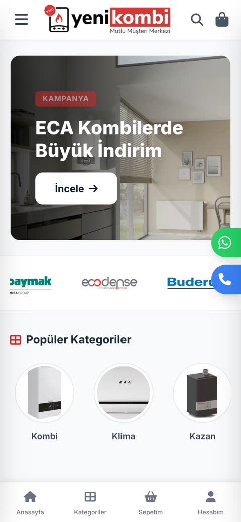 Yeni Kombi mobil görünüm